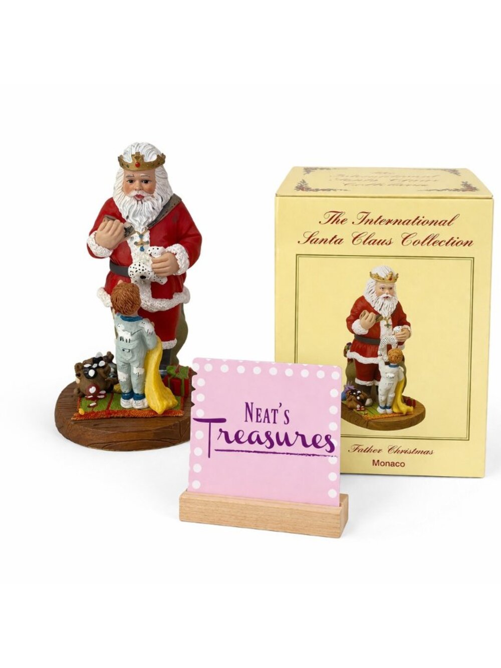 The International Santa Claus Collection Handcrafted Monaco Father Christmas